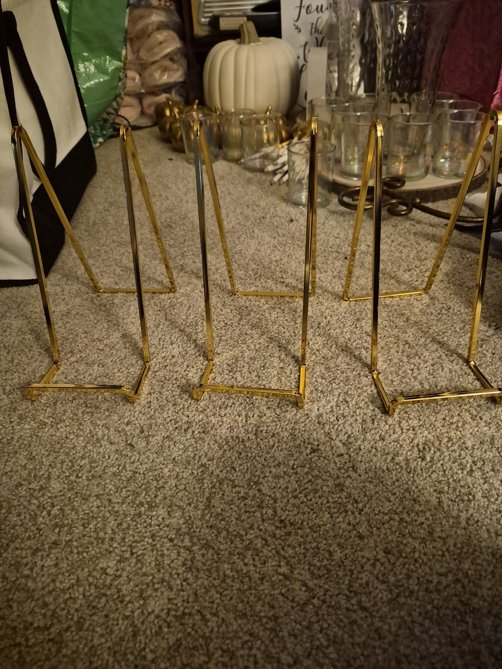 Gold Metal Plate/ Sign Stands - Picture 3 of 3